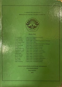 Image of `Laporan pelaksaan program PLP di SMA Negeri 2 Tambang