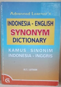 Image of Indonesia - english : Synonym dictionary