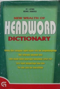 Image of NEW WEALTH OF HEADWORD DICTIONARY
